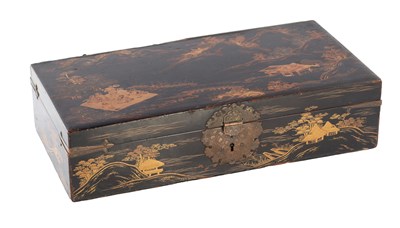Lot 572 - AN 18TH CENTURY JAPANESE LACQUERED BOX