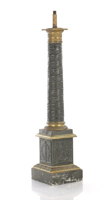 Lot 883 - A 19TH CENTURY GRAND TOUR TOLEWARE TABLE LAMP