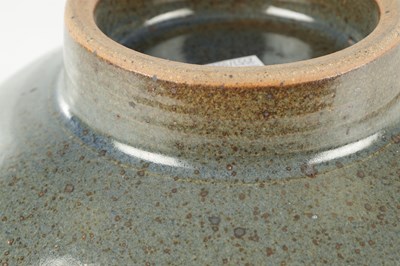 Lot 51 - A LARGE DAVID LLOYD-JONES (1928 - 1994). STONEWARE GLAZED ART POTTERY FOOTED BOWL