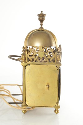 Lot 1499 - THOMAS BARRETT, LEWES. A 17TH CENTURY ENGLISH LANTERN CLOCK