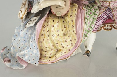 Lot 83 - A LARGE LATE 19TH CENTURY MEISSEN-STYLE DRESDEN FIGURE GROUP OF MUSICIANS