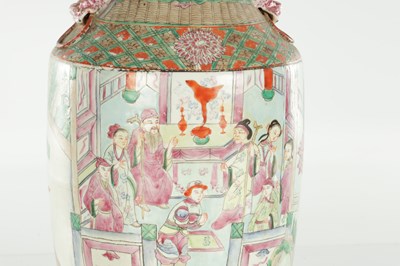 Lot 499 - A 19TH CENTURY CHINESE CANTON ROSE MEDALLION PORCELAIN VASE