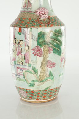 Lot 499 - A 19TH CENTURY CHINESE CANTON ROSE MEDALLION PORCELAIN VASE
