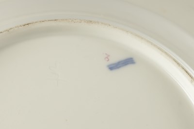 Lot 39 - FIVE 19TH CENTURY PORCELAIN COPENHAGEN CABINET PLATES