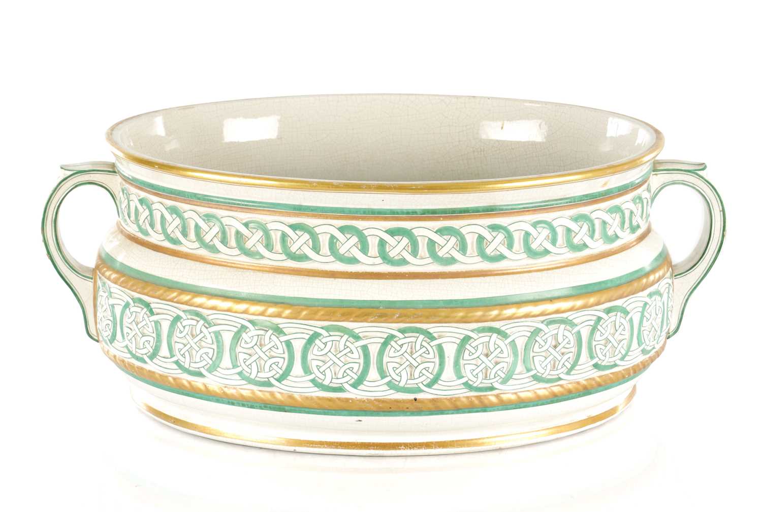 Lot 65 - A VICTORIAN MINTON STYLE ENGLISH CERAMIC FOOTBATH