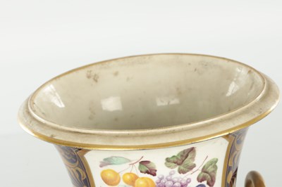 Lot 1681 - A SET OF THREE 19TH CENTURY ROYAL DERBY CERAMIC VASE GARNITURE