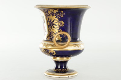 Lot 1681 - A SET OF THREE 19TH CENTURY ROYAL DERBY CERAMIC VASE GARNITURE