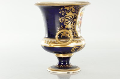 Lot 1681 - A SET OF THREE 19TH CENTURY ROYAL DERBY CERAMIC VASE GARNITURE