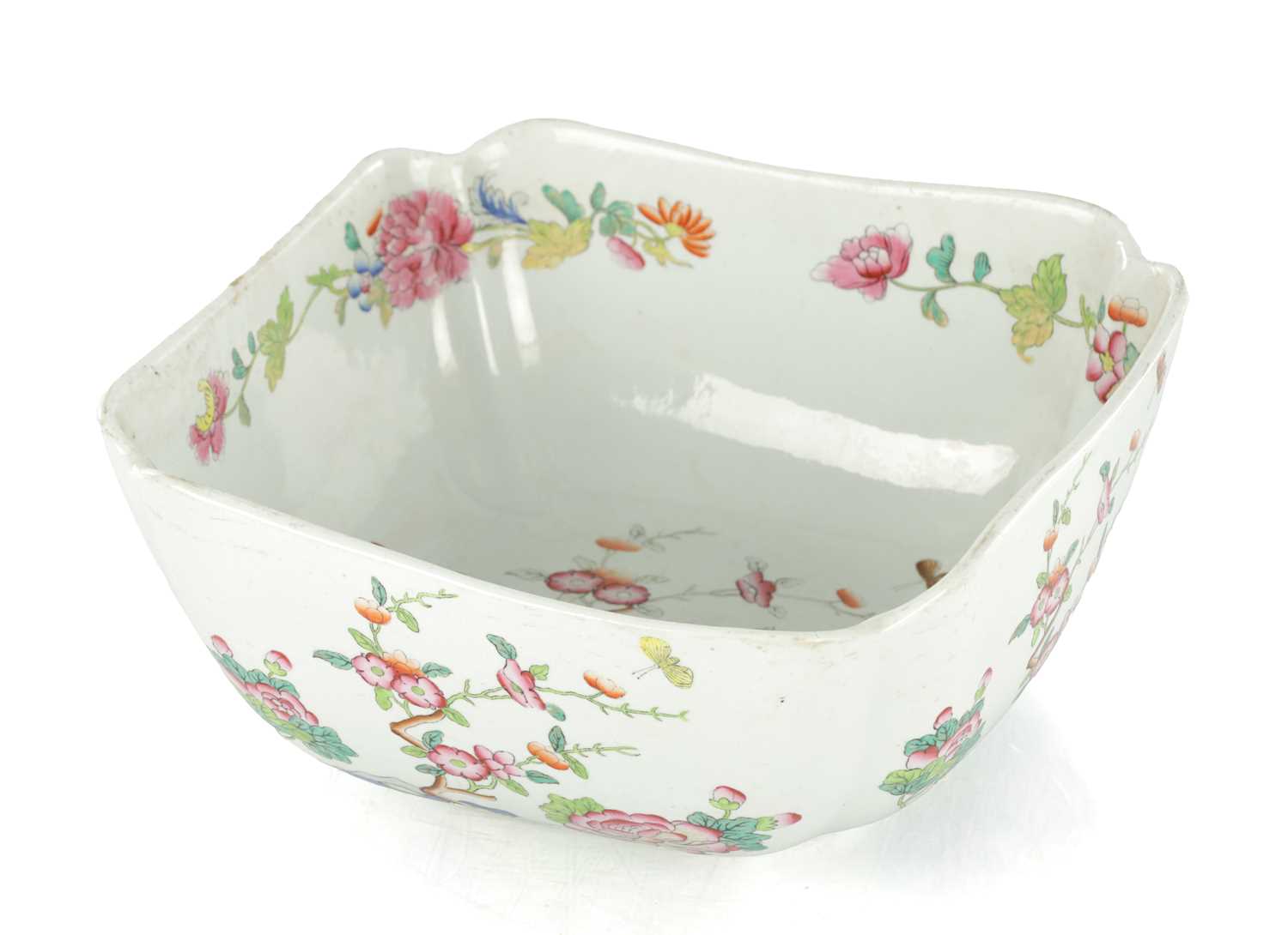 Lot 25 - A 19TH CENTURY SPODE SALAD BOWL