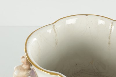 Lot 36 - A 19TH CENTURY CAPODIMONTE PORCELAIN JARDINIERE