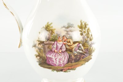 Lot 74 - AN EARLY 20TH CENTURY MEISSEN PORCELAIN TETE A TETE SET