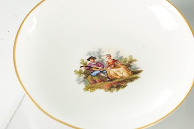 Lot 74 - AN EARLY 20TH CENTURY MEISSEN PORCELAIN TETE A TETE SET