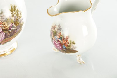 Lot 74 - AN EARLY 20TH CENTURY MEISSEN PORCELAIN TETE A TETE SET