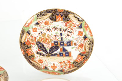 Lot 77 - A SET OF FIVE 19TH CENTURY ENGLISH COPELAND PORCELAIN COFFEE CUPS AND SAUCERS