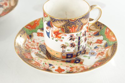 Lot 77 - A SET OF FIVE 19TH CENTURY ENGLISH COPELAND PORCELAIN COFFEE CUPS AND SAUCERS