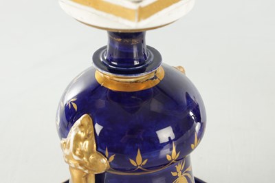 Lot 66 - A PAIR OF 19TH CENTURY DERBY URN SHAPED VASES