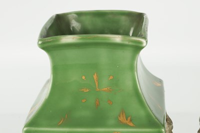 Lot 50 - A PAIR OF LATE 19TH CENTURY FRENCH PORCELAIN ORIENTAL STYLE VASES