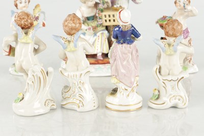 Lot 57 - A COLLECTION OF CONTINENTAL PORCELAIN FIGURES
