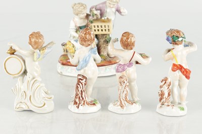 Lot 57 - A COLLECTION OF CONTINENTAL PORCELAIN FIGURES