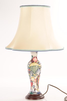Lot 34 - A MOORCROFT 'BALLOON’ PATTERN TABLE LAMP