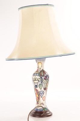 Lot 34 - A MOORCROFT 'BALLOON’ PATTERN TABLE LAMP