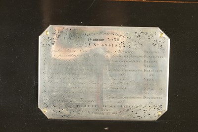 Lot 1044 - A RARE 19TH CENTURY SWISS MANDOLIN TWELVE AIR NICOLE FRERES MUSIC BOX