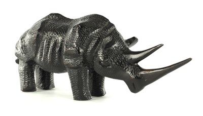 Lot 247 - AN AFRICAN CARVED EBONY SCULPTURE