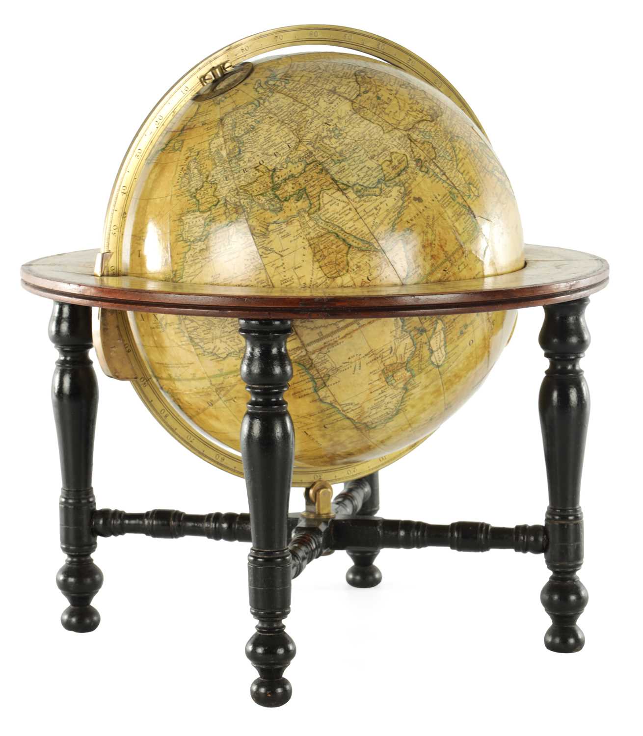 Lot 765 - A 19TH CENTURY S.S. EDKINS 12" LIBRARY GLOBE