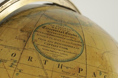 Lot 765 - A 19TH CENTURY S.S. EDKINS 12" LIBRARY GLOBE