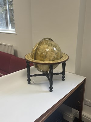 Lot 765 - A 19TH CENTURY S.S. EDKINS 12" LIBRARY GLOBE