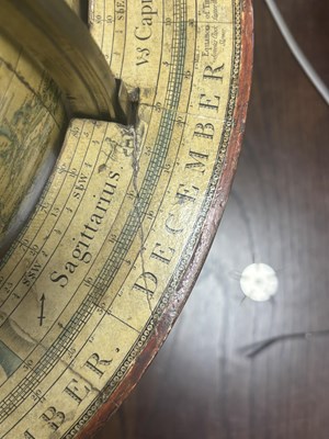 Lot 765 - A 19TH CENTURY S.S. EDKINS 12" LIBRARY GLOBE