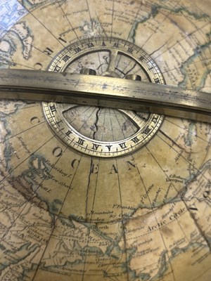Lot 765 - A 19TH CENTURY S.S. EDKINS 12" LIBRARY GLOBE
