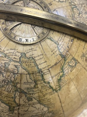Lot 765 - A 19TH CENTURY S.S. EDKINS 12" LIBRARY GLOBE