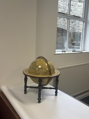 Lot 765 - A 19TH CENTURY S.S. EDKINS 12" LIBRARY GLOBE