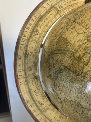 Lot 765 - A 19TH CENTURY S.S. EDKINS 12" LIBRARY GLOBE