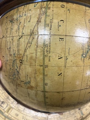 Lot 765 - A 19TH CENTURY S.S. EDKINS 12" LIBRARY GLOBE