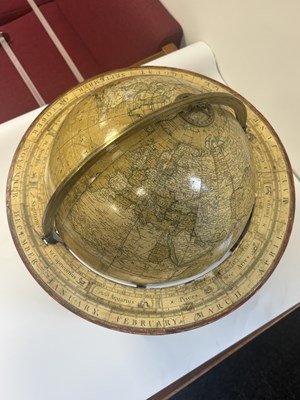 Lot 765 - A 19TH CENTURY S.S. EDKINS 12" LIBRARY GLOBE