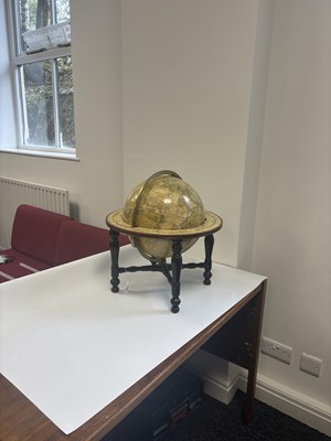 Lot 765 - A 19TH CENTURY S.S. EDKINS 12" LIBRARY GLOBE