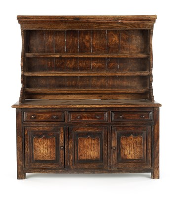 Lot 98 - A 20TH CENTURY OAK MINIATURE APRENTICE MODEL OF A WELSH DRESSER