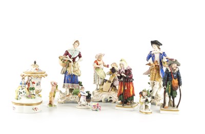 Lot 155 - A COLLECTION OF CONTINENTAL PORCELAIN