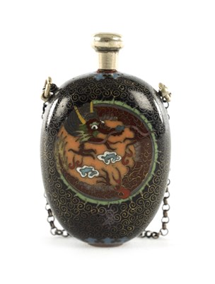 Lot 139 - A RARE 19TH CENTURY CLOISONNÉ JAPANESE SCENT BOTTLE