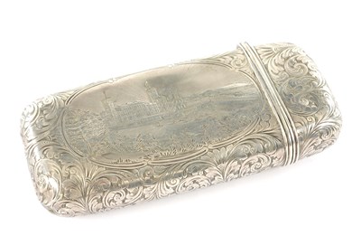 Lot 423 - NATHANIEL MILLS, A 19TH CENTURY SILVER CIGAR CASE