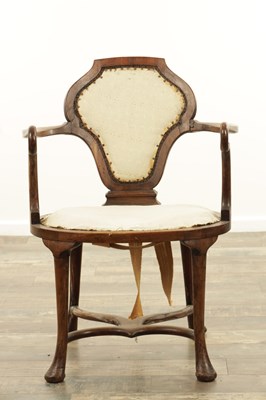 Lot 1477 - AN EARLY GEORGIAN STYLE MAHOGANY CHAIR