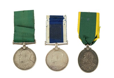 Lot 488 - A COLLECTION OF THREE EDWARD VII MILITARY MEDALS