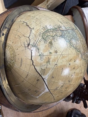 Lot 881 - A PAIR OF 18TH CENTURY AND LATER TERRESTRIAL AND CELESTIAL GLOBES ON GLOBES