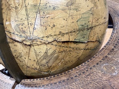 Lot 881 - A PAIR OF 18TH CENTURY AND LATER TERRESTRIAL AND CELESTIAL GLOBES ON GLOBES