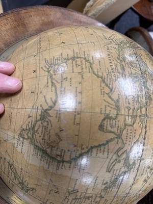 Lot 881 - A PAIR OF 18TH CENTURY AND LATER TERRESTRIAL AND CELESTIAL GLOBES ON GLOBES