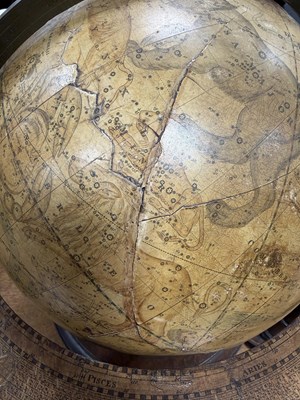 Lot 881 - A PAIR OF 18TH CENTURY AND LATER TERRESTRIAL AND CELESTIAL GLOBES ON GLOBES