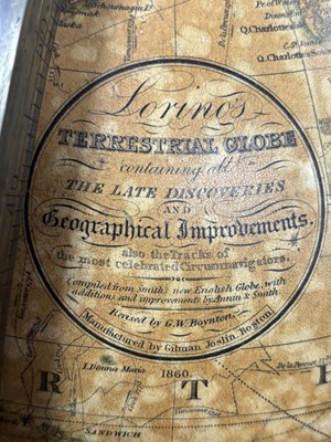 Lot 881 - A PAIR OF 18TH CENTURY AND LATER TERRESTRIAL AND CELESTIAL GLOBES ON GLOBES