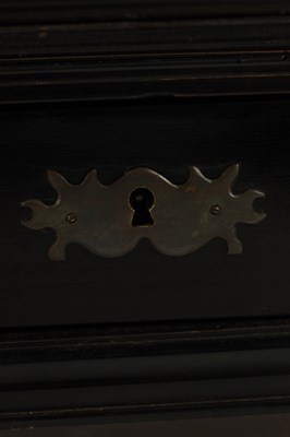 Lot 519 - A LATE 18TH CENTURY ITALIAN EBONISED TABLE CABINET